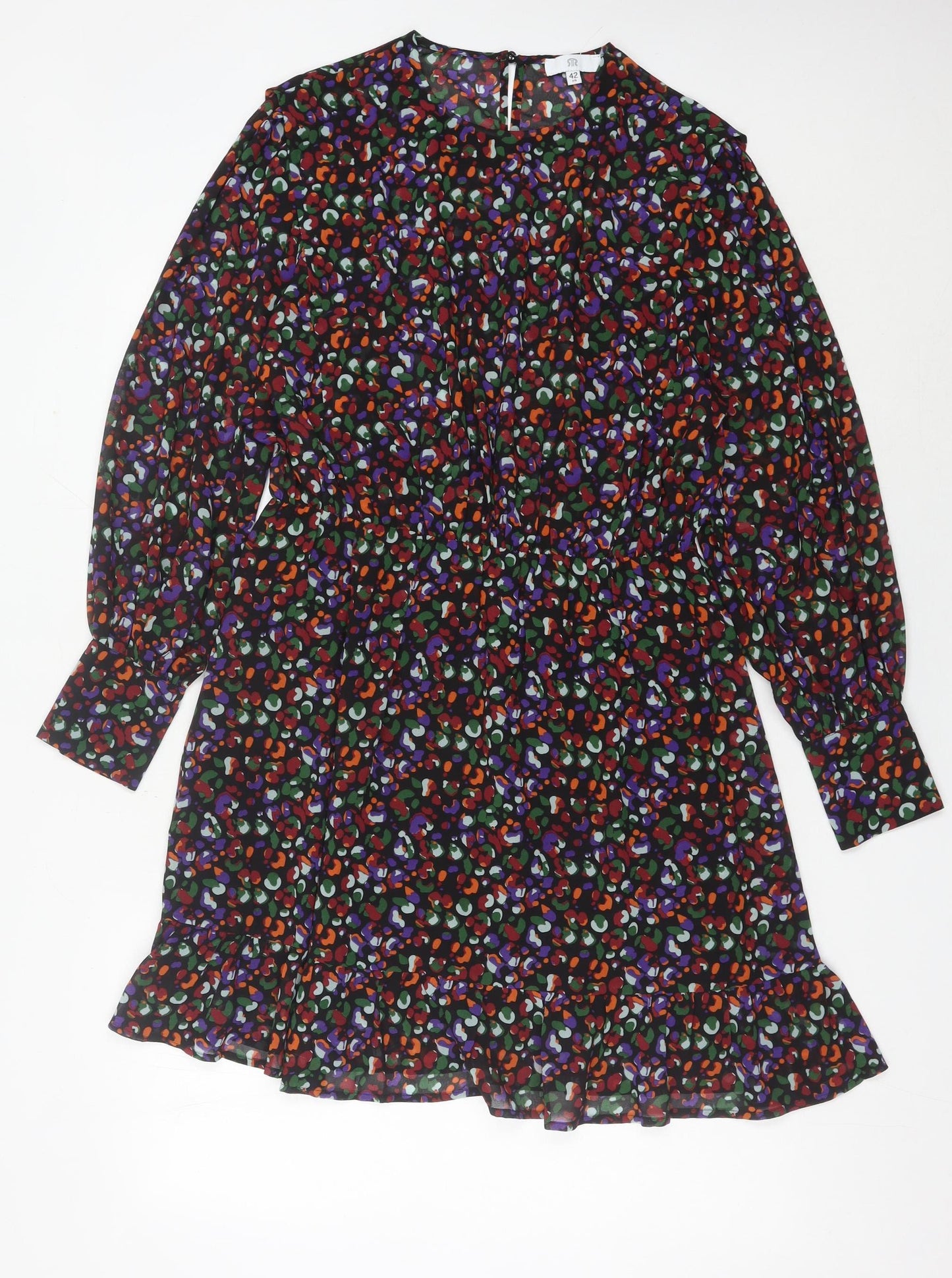 La Redoute Women’s Multicoloured Shift Dress Size 14 Long Sleeve Autumn