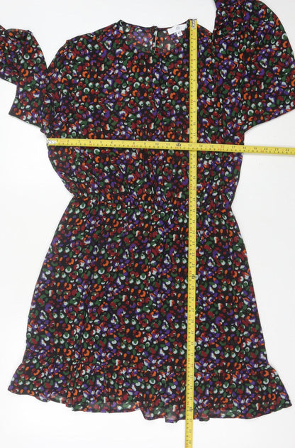 La Redoute Women’s Multicoloured Shift Dress Size 14 Long Sleeve Autumn