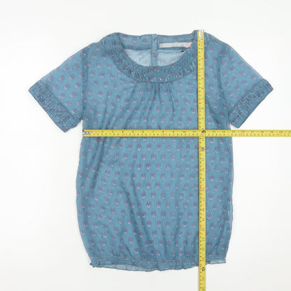 Womens UK Size S Sfera Blue Tunic Blouse