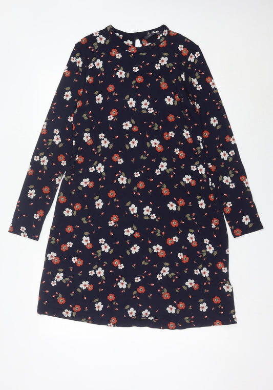 Marks and Spencer Women’s Multicolour Floral Shift Dress Size 12