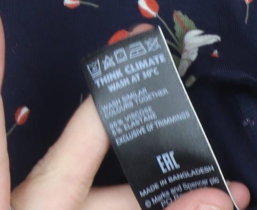 Marks and Spencer Women’s Multicolour Floral Shift Dress Size 12