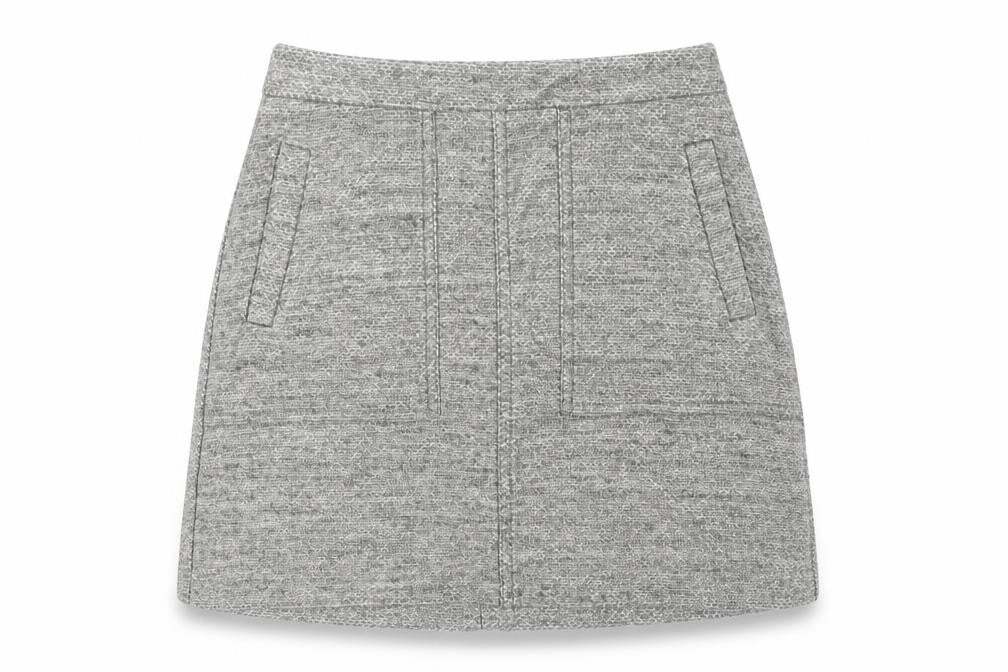 Womens UK Size 6 New Look A-Line Knit Skirt