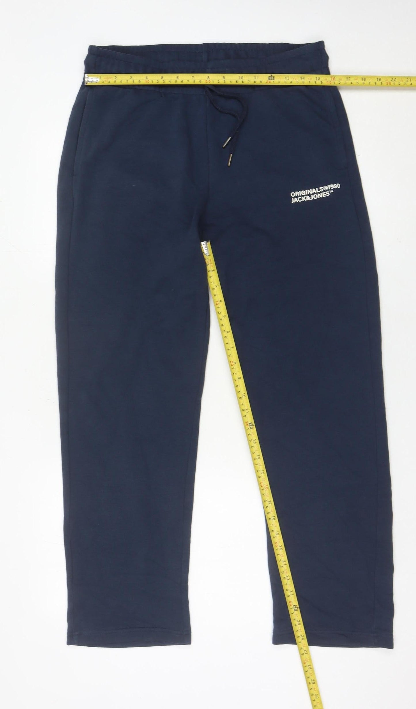 Jack & Jones Men’s Blue Sweatpants M Regular Fit Cotton Blend