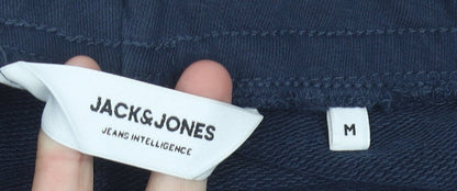 Jack & Jones Men’s Blue Sweatpants M Regular Fit Cotton Blend