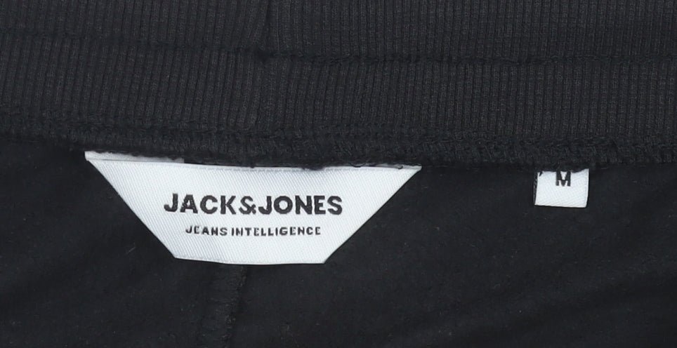 Jack & Jones Mens Black M Sweatpants Tapered Joggers Casual