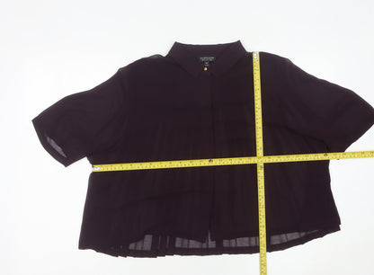Womens UK Size 12 Topshop Purple Tunic Blouse