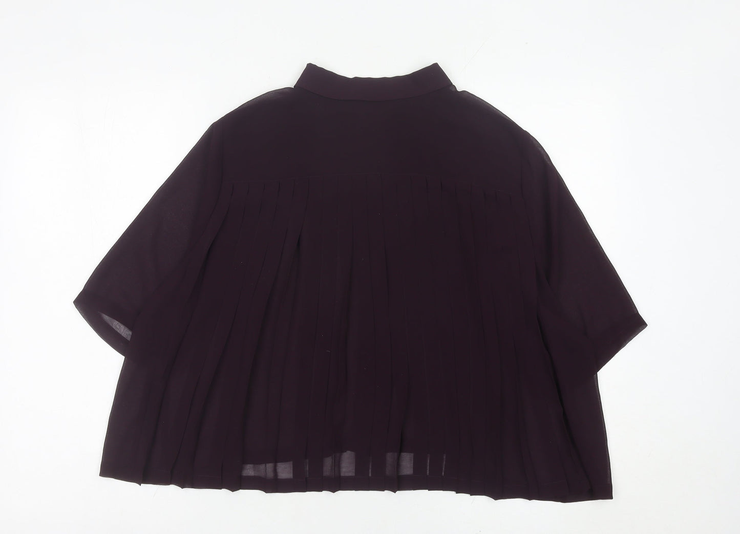 Womens UK Size 12 Topshop Purple Tunic Blouse