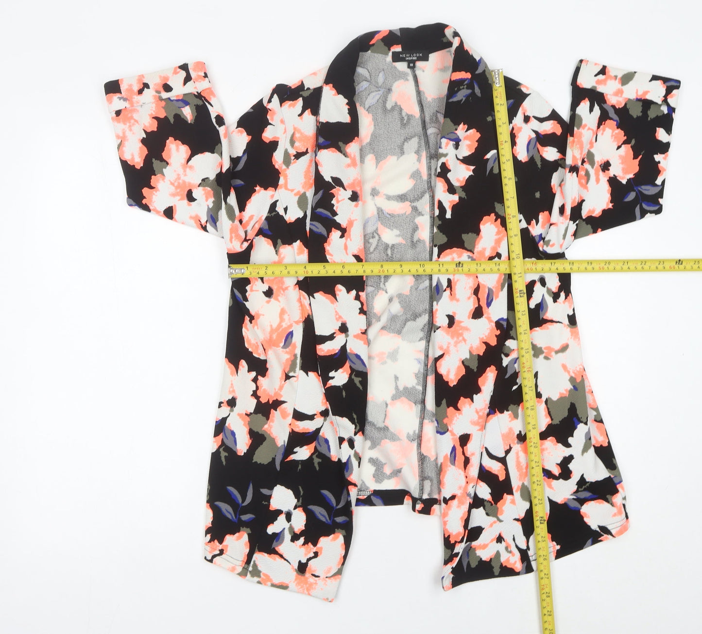 New Look Women’s Multicoloured Floral Open Jacket Size 18