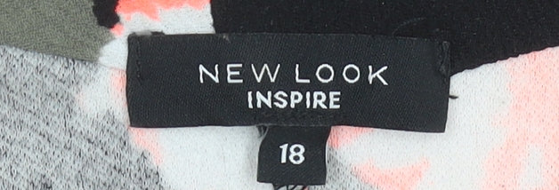 New Look Women’s Multicoloured Floral Open Jacket Size 18