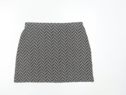 Marks and Spencer Women Black Geometric Pencil Skirt Size 14