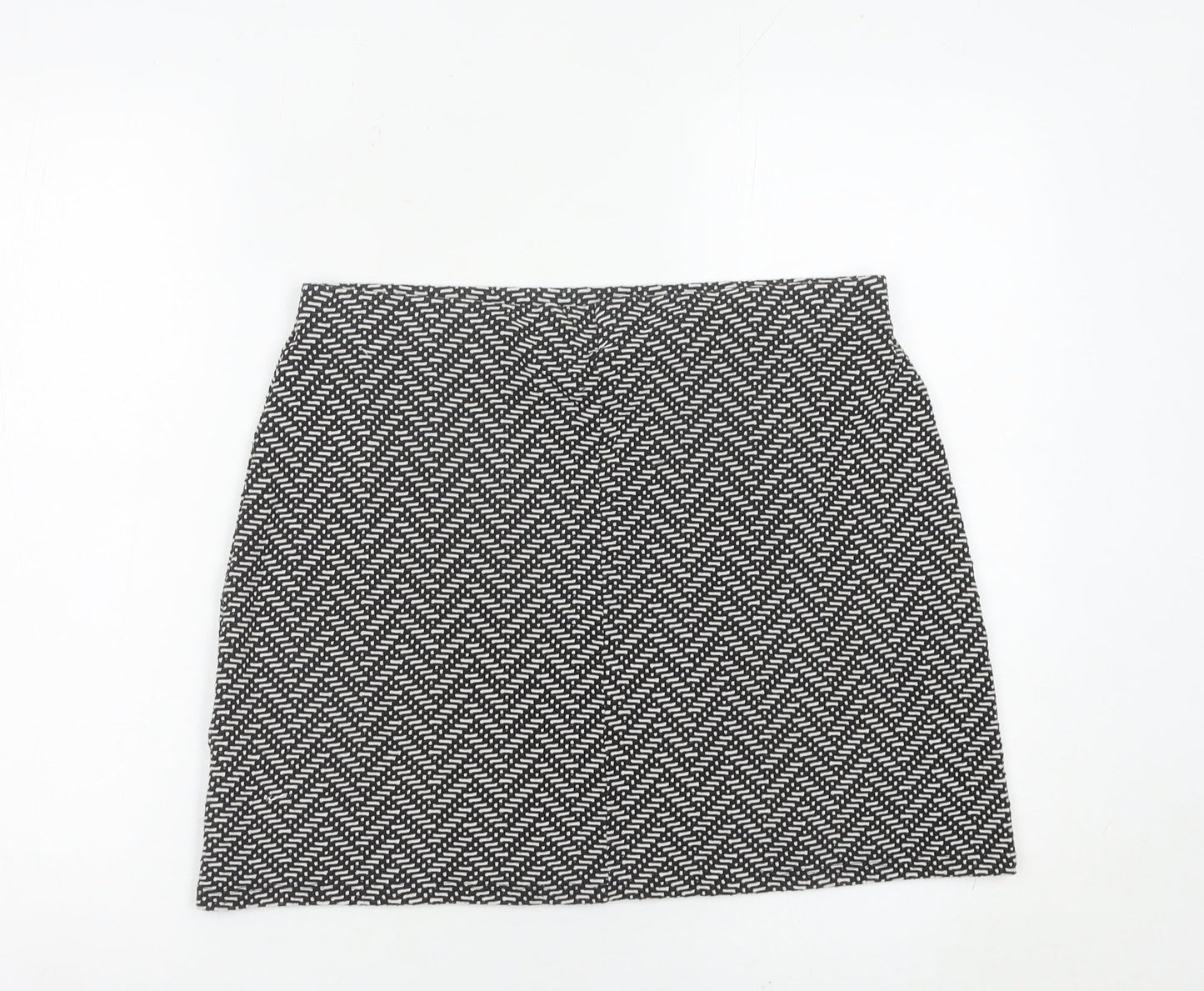 Marks and Spencer Women Black Geometric Pencil Skirt Size 14