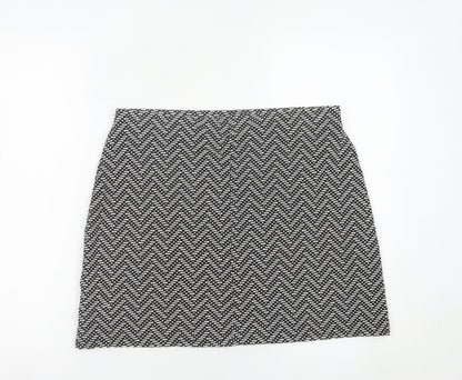 Marks and Spencer Women Black Geometric Pencil Skirt Size 14