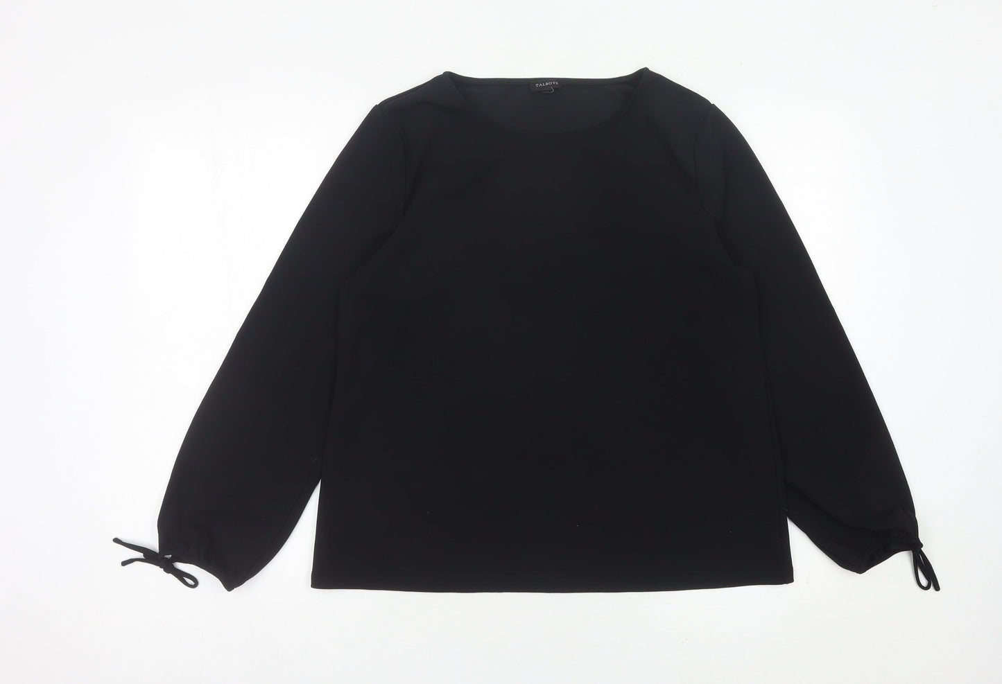 Womens UK Size L Talbots Black Basic Blouse