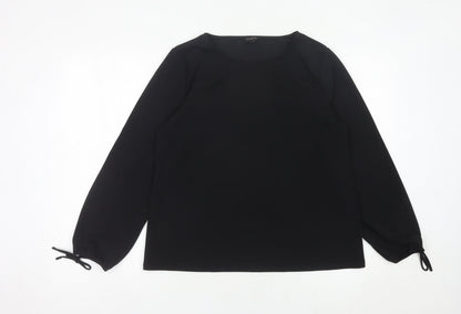 Womens UK Size L Talbots Black Basic Blouse