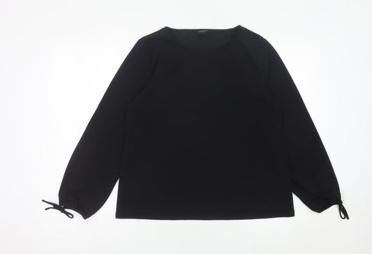 Womens UK Size L Talbots Black Basic Blouse