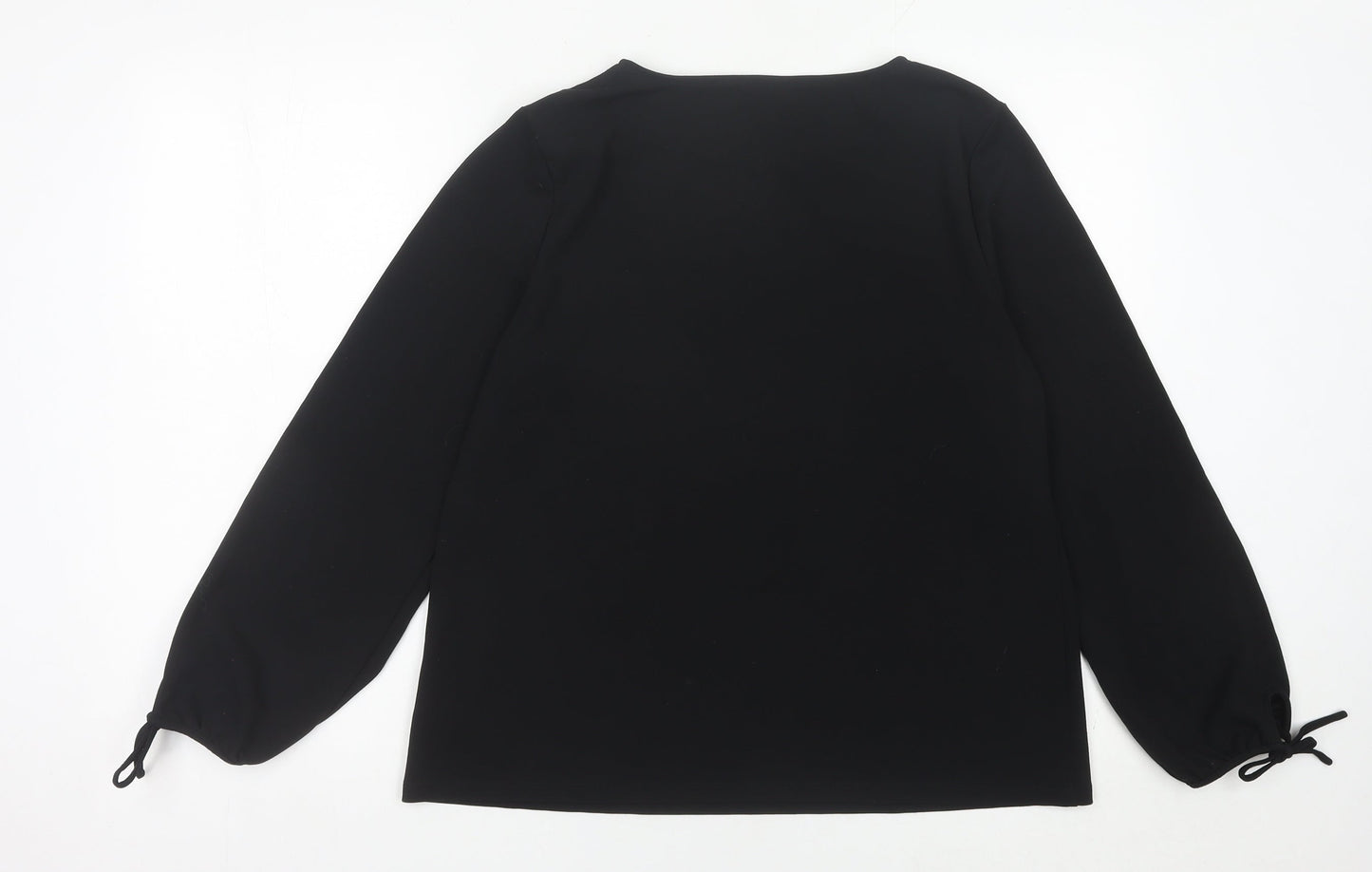 Womens UK Size L Talbots Black Basic Blouse