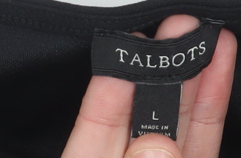 Womens UK Size L Talbots Black Basic Blouse