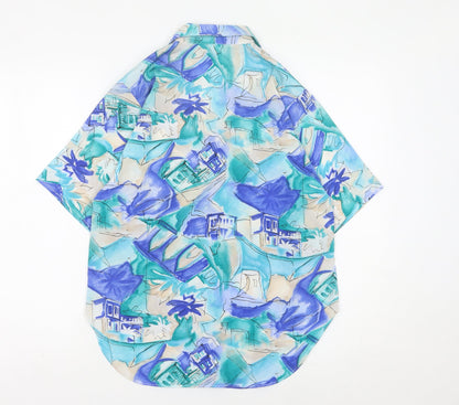 Womens UK Size 12 Yessica Multicoloured Hawaiian Button-Up