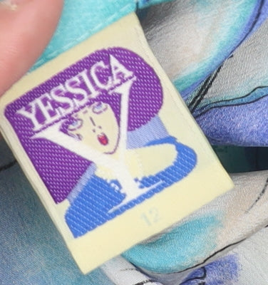 Womens UK Size 12 Yessica Multicoloured Hawaiian Button-Up