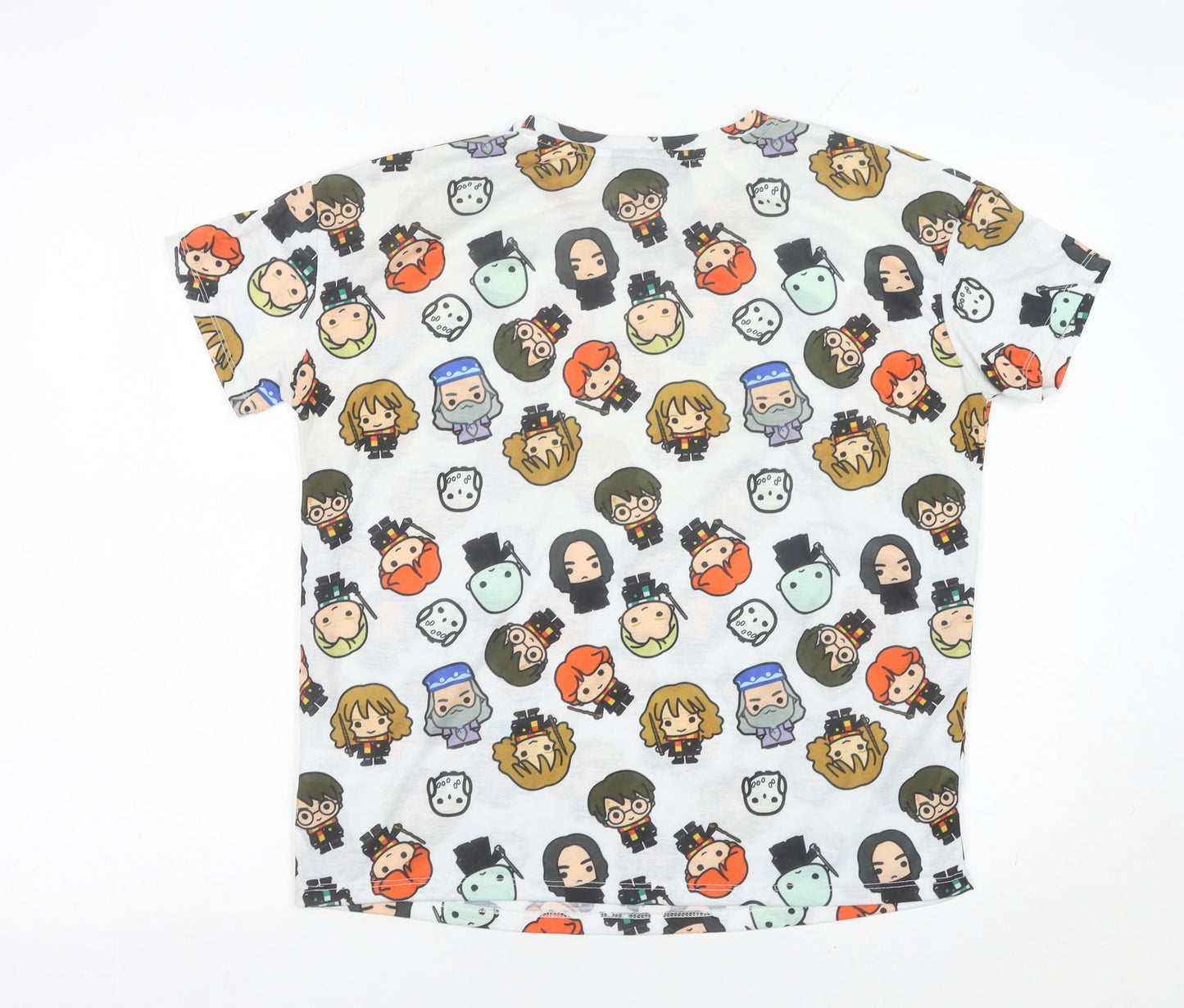 Womens UK Size M Harry Potter White Basic T-Shirt