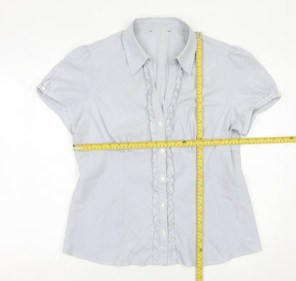 Womens UK Size 18 Debenhams Grey Basic Blouse