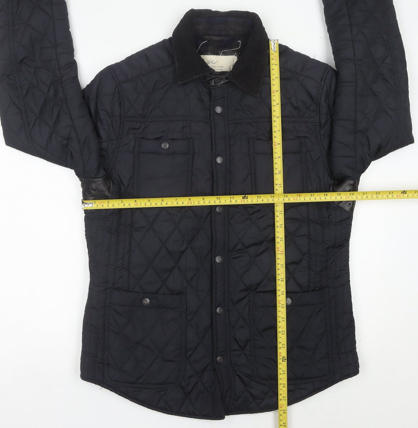 Womens UK Size M River Island Black Quilted Coat