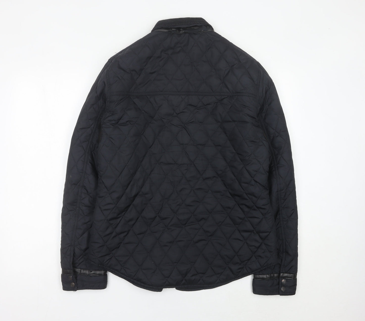 Womens UK Size M River Island Black Quilted Coat