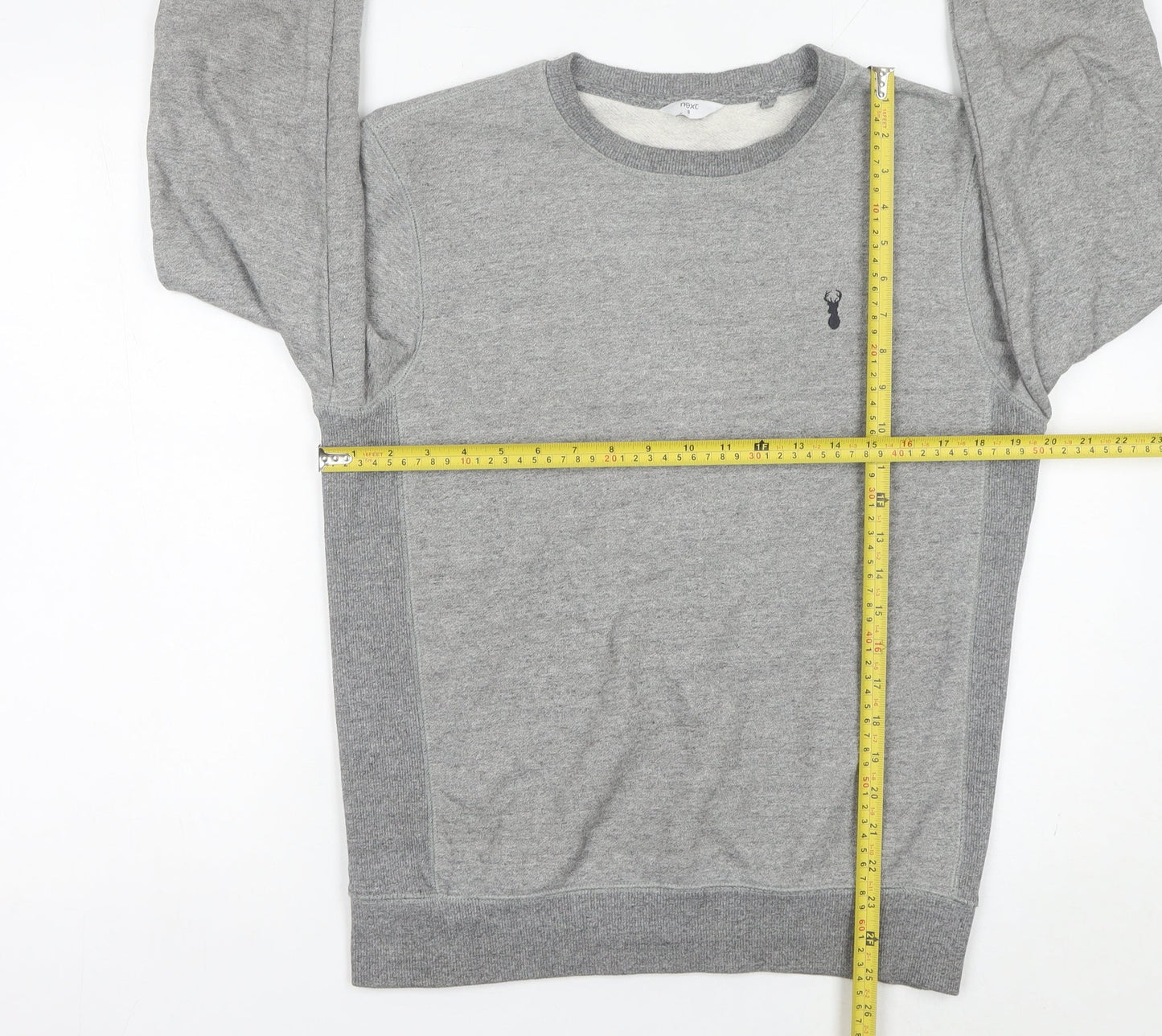 Mens UK Size S NEXT Grey Pullover Sweatshirt