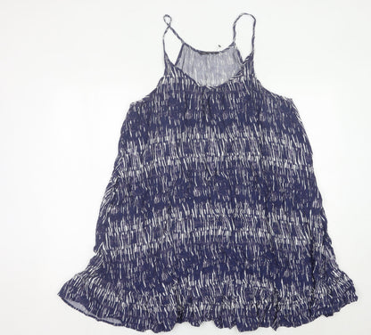 Marks and Spencer Women’s Blue Print Viscose Slip Dress UK 20