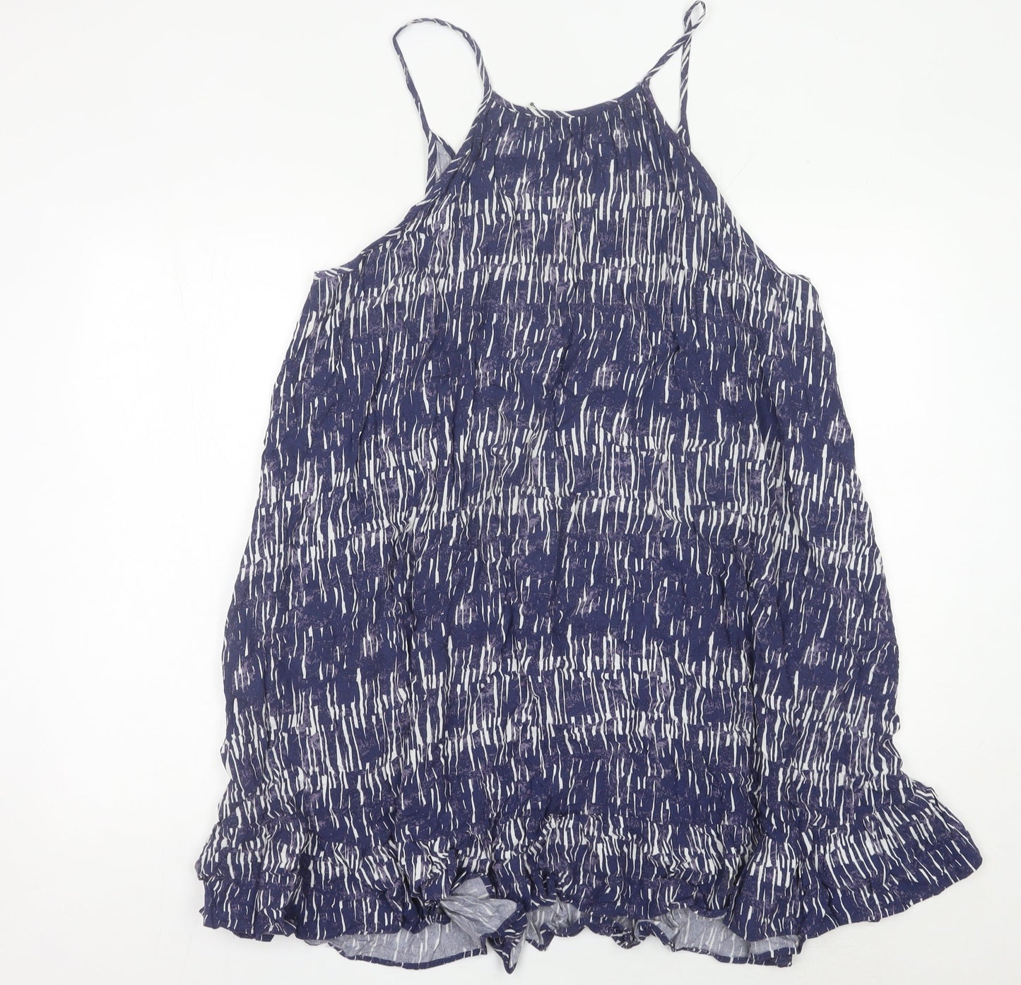 Marks and Spencer Women’s Blue Print Viscose Slip Dress UK 20