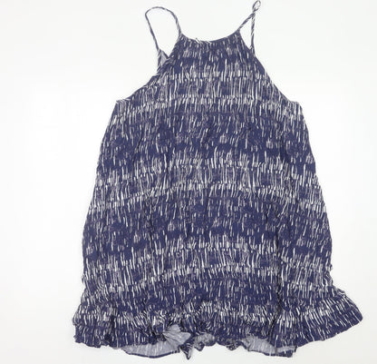 Marks and Spencer Women’s Blue Print Viscose Slip Dress UK 20