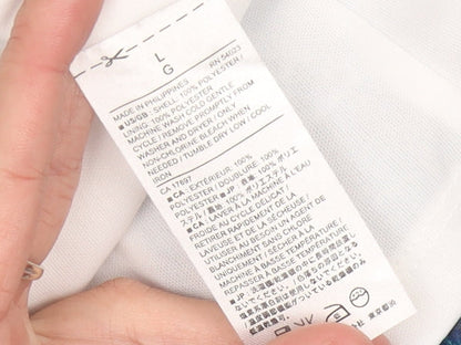 Banana Republic Women Blue L Geometric Sleeveless Hi-Low Slip Dress