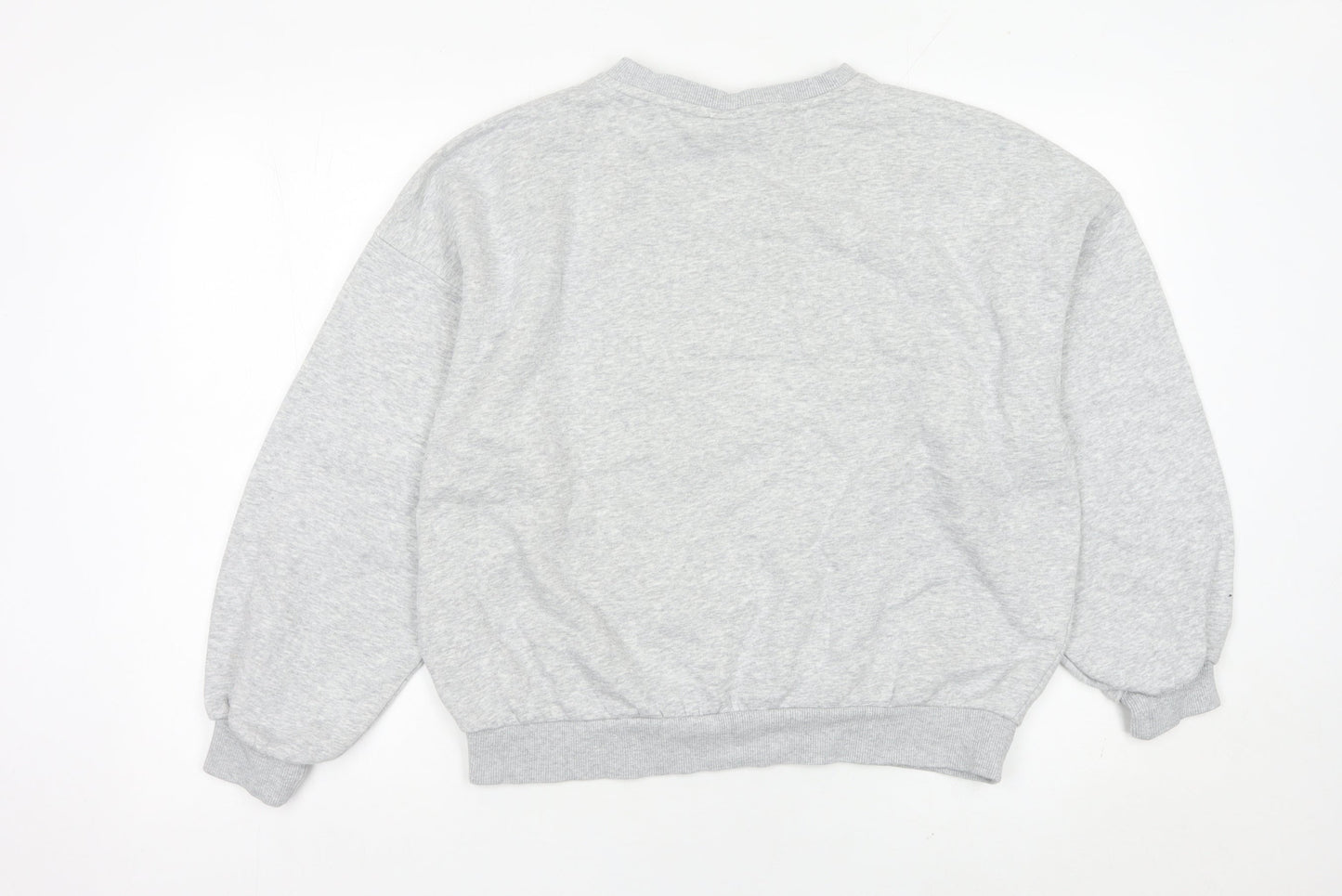 H&M Women’s Grey Mickey Mouse Sweatshirt XS Cotton Blend