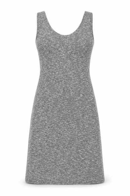 Mango Women’s Grey Knit Sleeveless Tank Dress Size 12