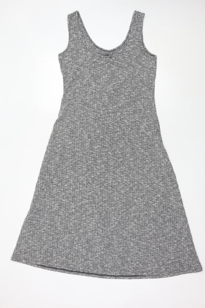 Mango Women’s Grey Knit Sleeveless Tank Dress Size 12