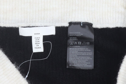 H&M Women’s Black White Knit Pencil Skirt Maternity Size M