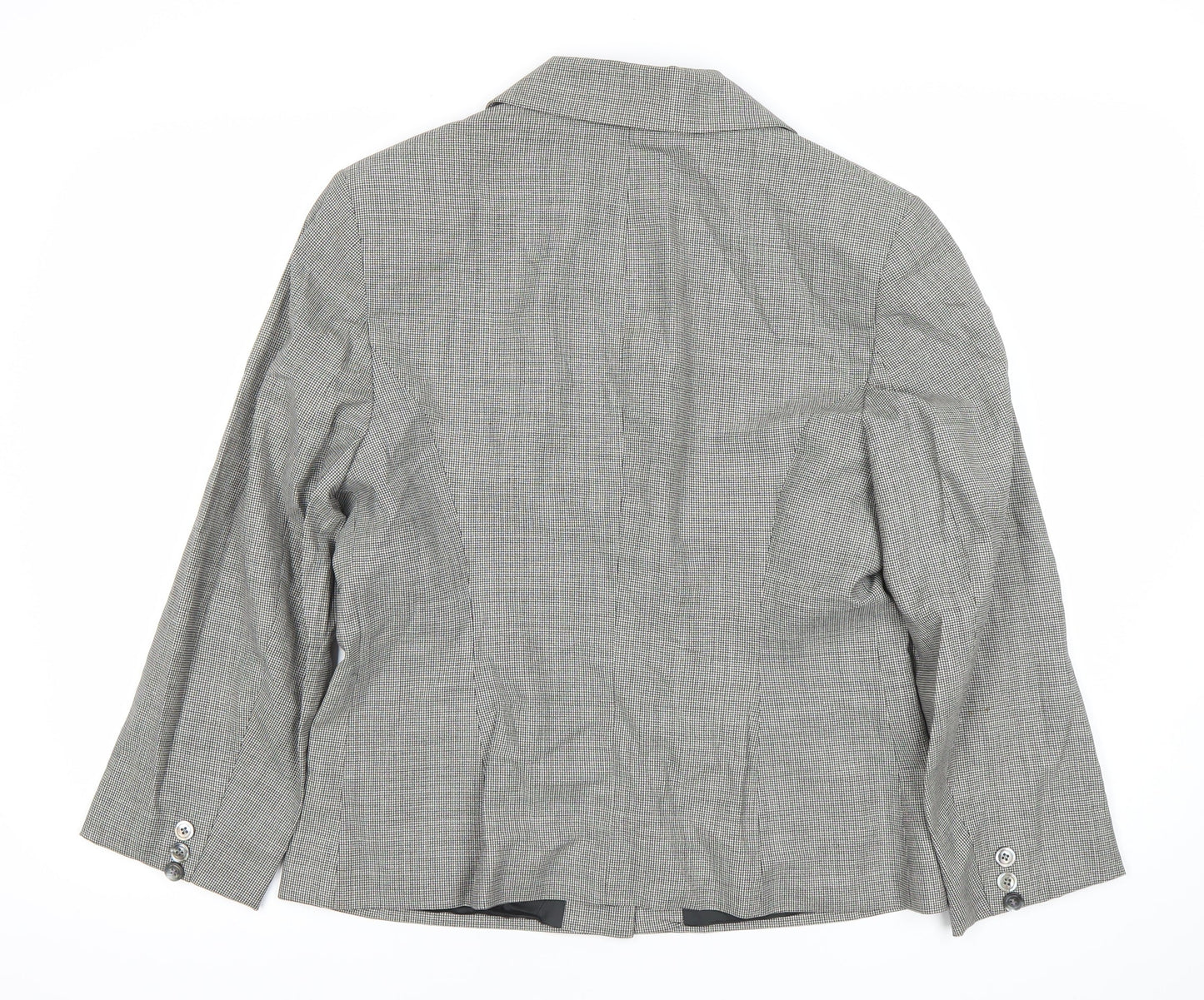 Marks and Spencer Women Grey Wool Blend Suit Jacket UK 14