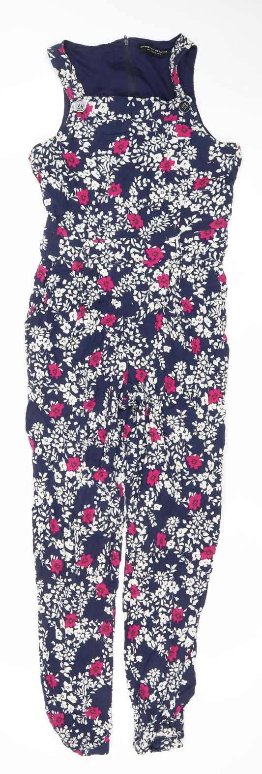 Dorothy Perkins Women’s Blue Floral Jumpsuit Size 10 Sleeveless