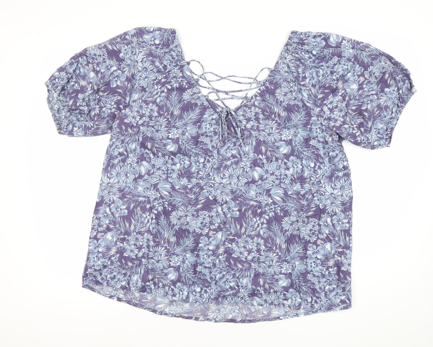 Womens UK Size 14 NEXT Purple Tunic Blouse