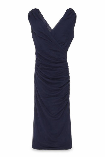 Phase Eight Women’s Blue Maxi Strapless Ruched Evening Dress Size 8