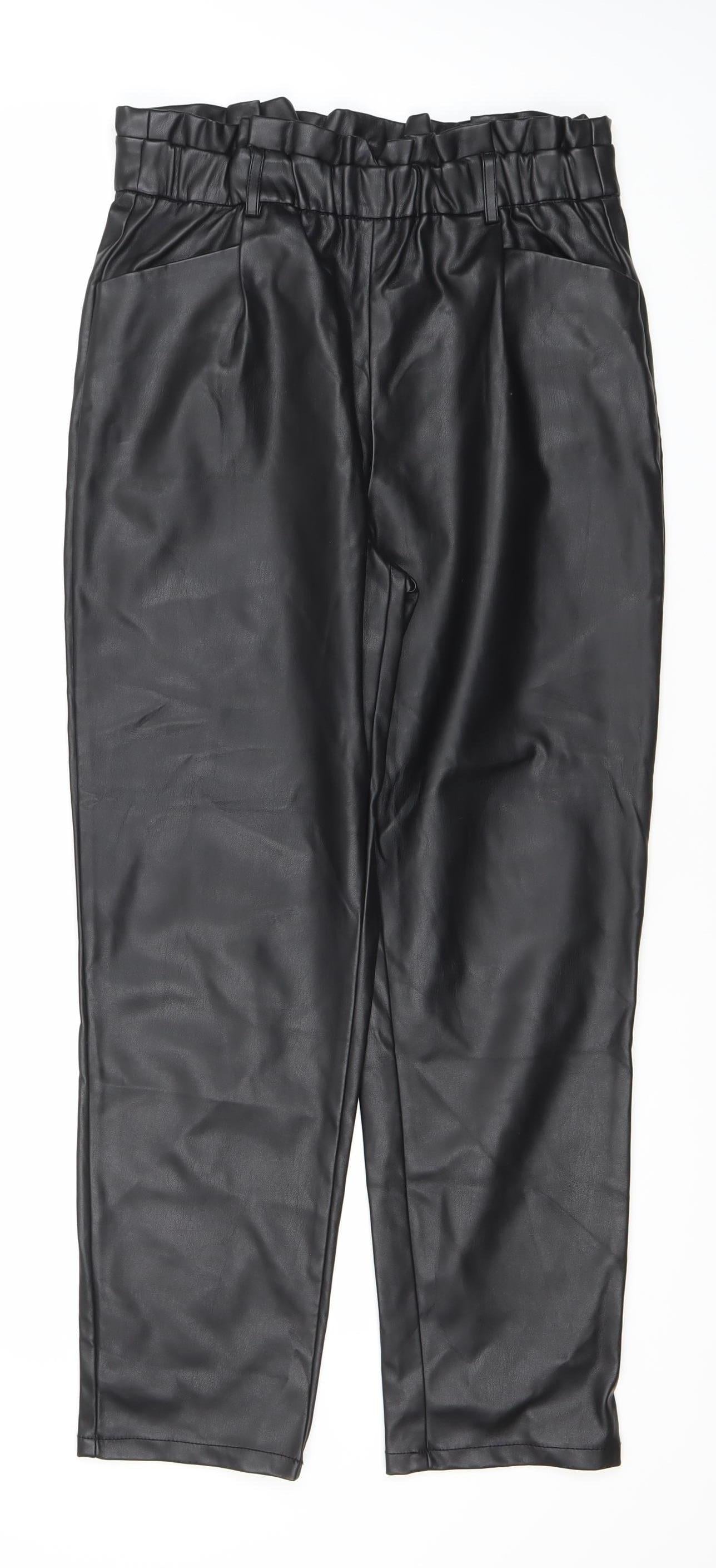 Womens UK Size 10 Miss Selfridge Regular Fit Casual Party/Cocktail Black Trouser