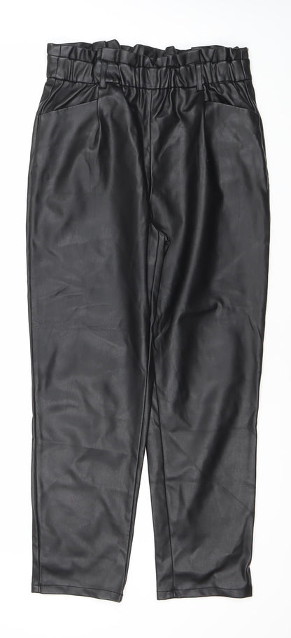 Womens UK Size 10 Miss Selfridge Regular Fit Casual Party/Cocktail Black Trouser