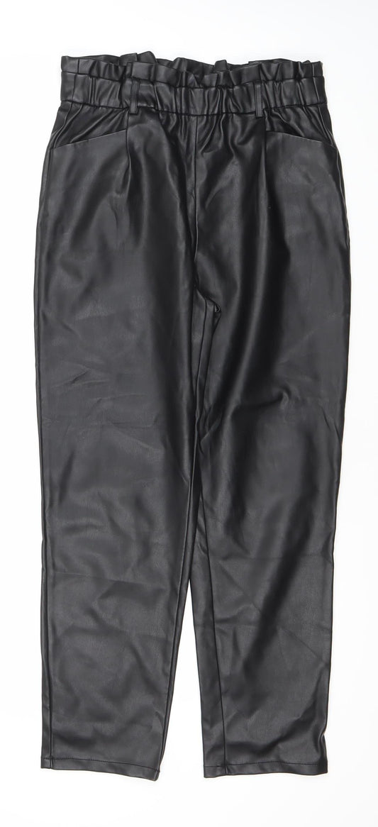Womens UK Size 10 Miss Selfridge Regular Fit Casual Party/Cocktail Black Trouser
