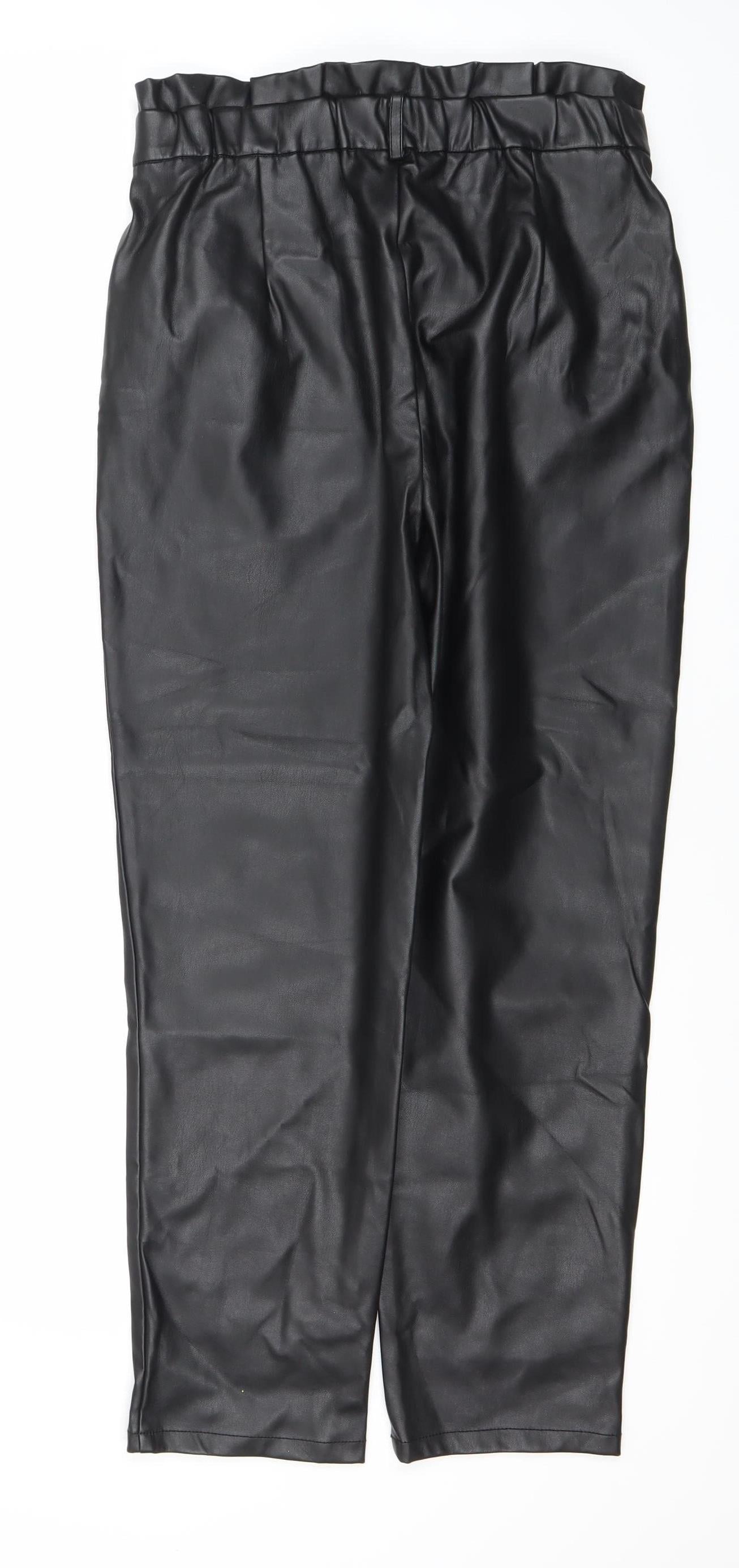 Womens UK Size 10 Miss Selfridge Regular Fit Casual Party/Cocktail Black Trouser