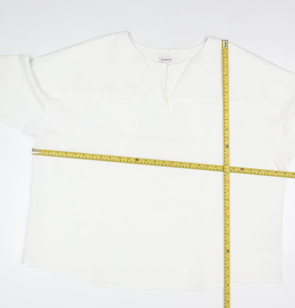 Damart Women's White Size 28 Basic Short Sleeve T-Shirt