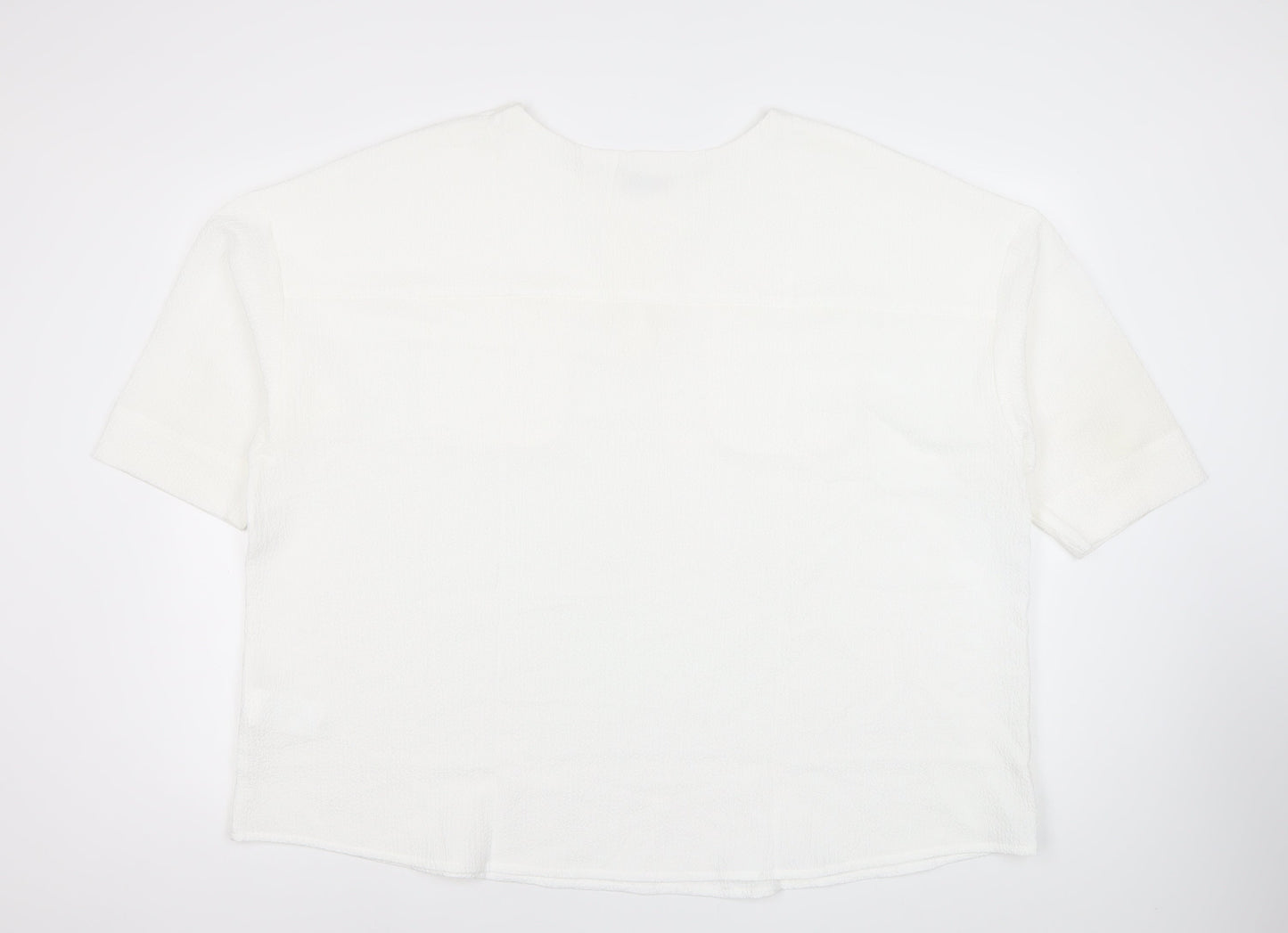 Damart Women's White Size 28 Basic Short Sleeve T-Shirt