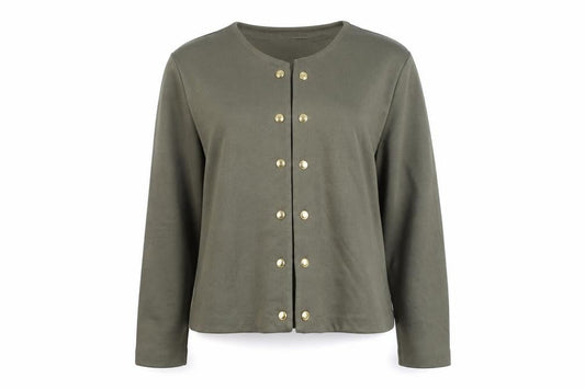 Womens UK Size XL H&M Green Cardigan Jumper
