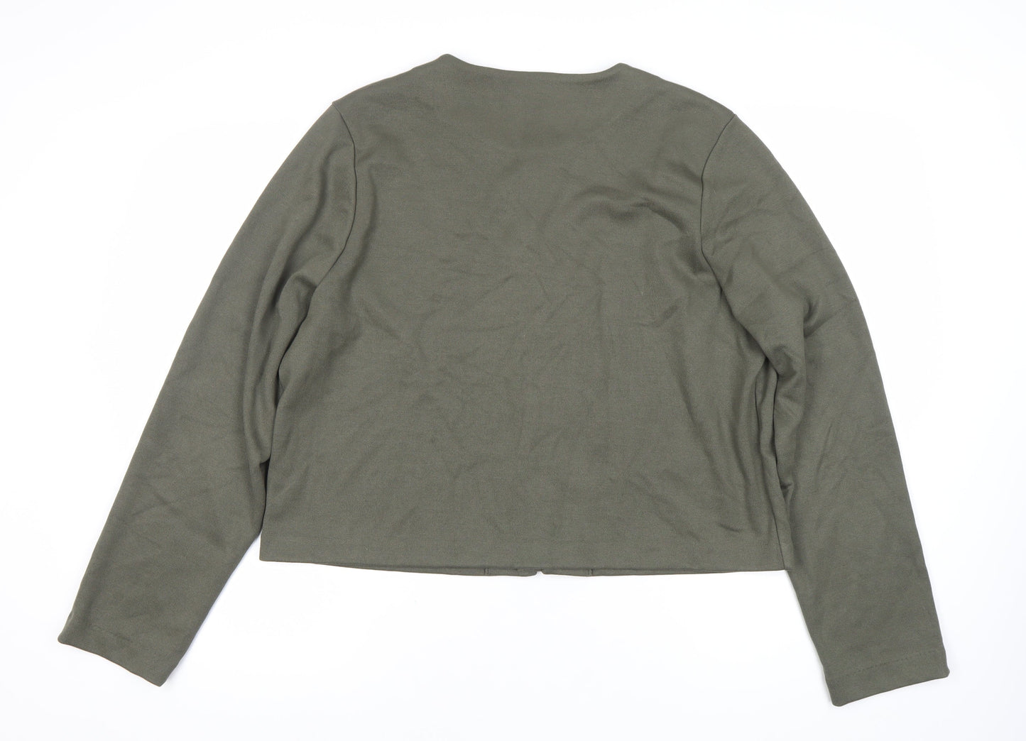 Womens UK Size XL H&M Green Cardigan Jumper