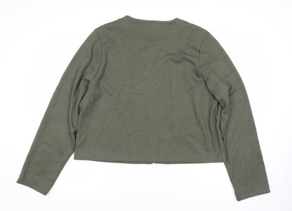 Womens UK Size XL H&M Green Cardigan Jumper
