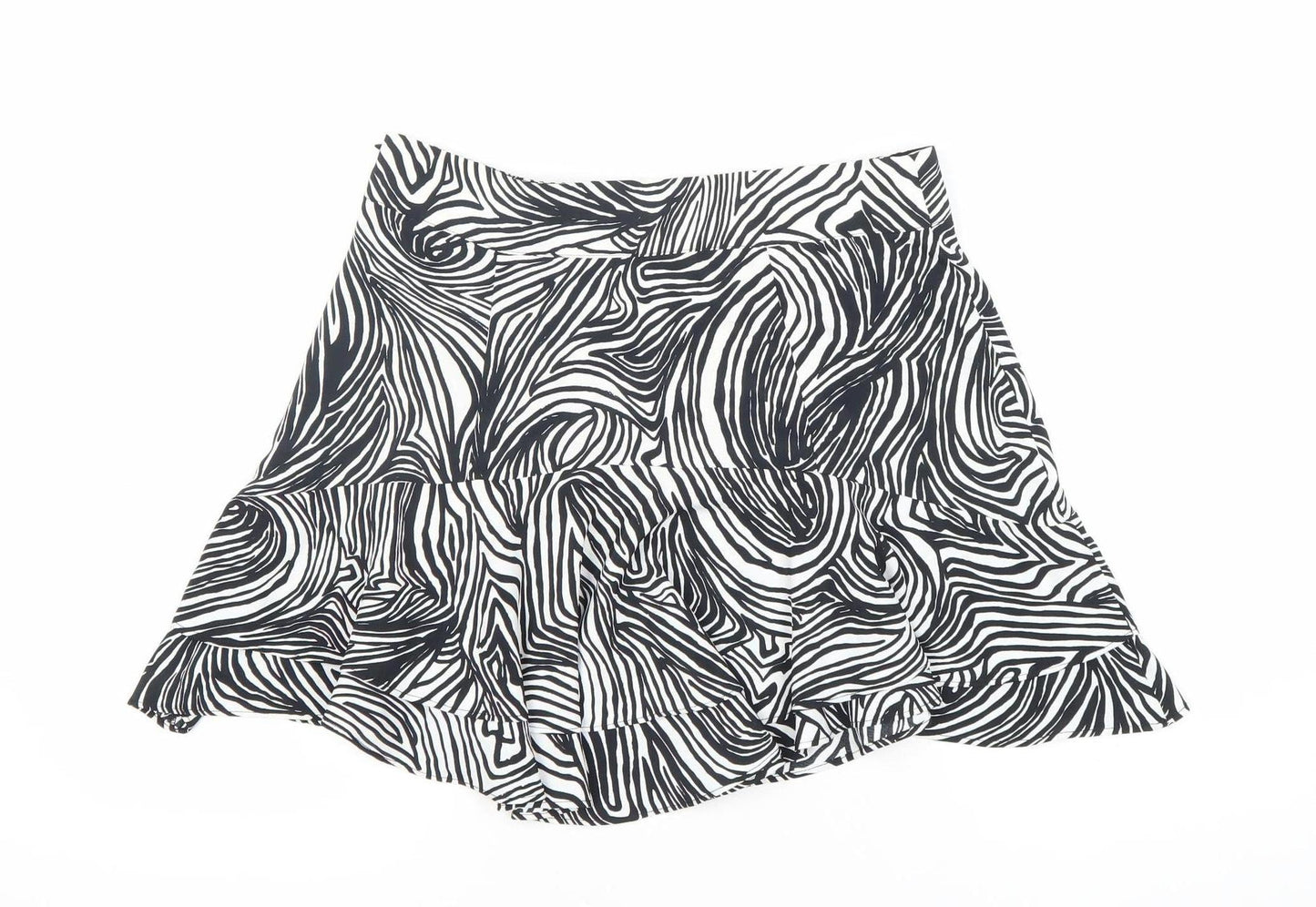 Womens UK Size 12 Topshop Flare Chiffon Skirt